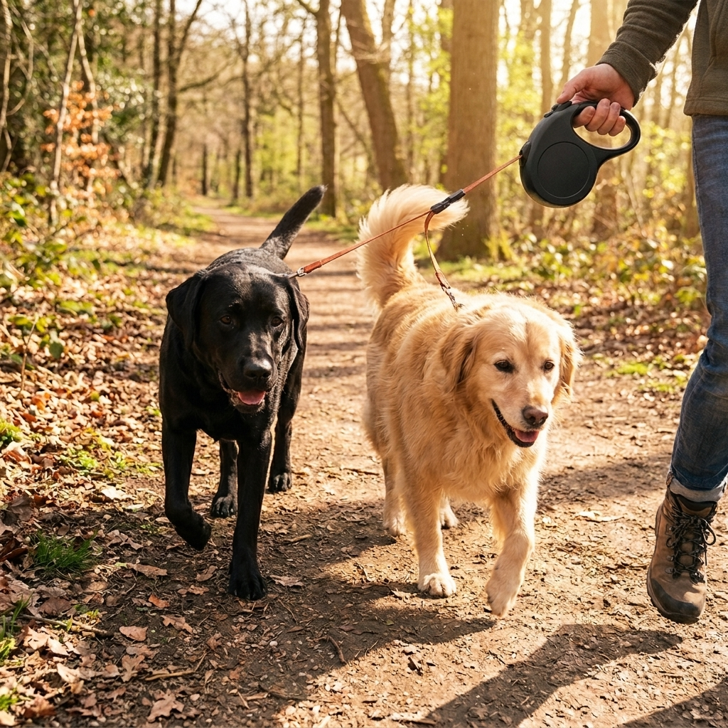 Retractable Dual Dog Leash