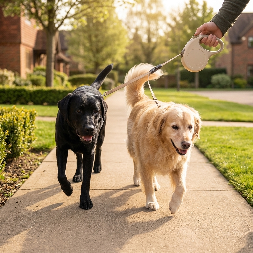 Retractable Dual Dog Leash