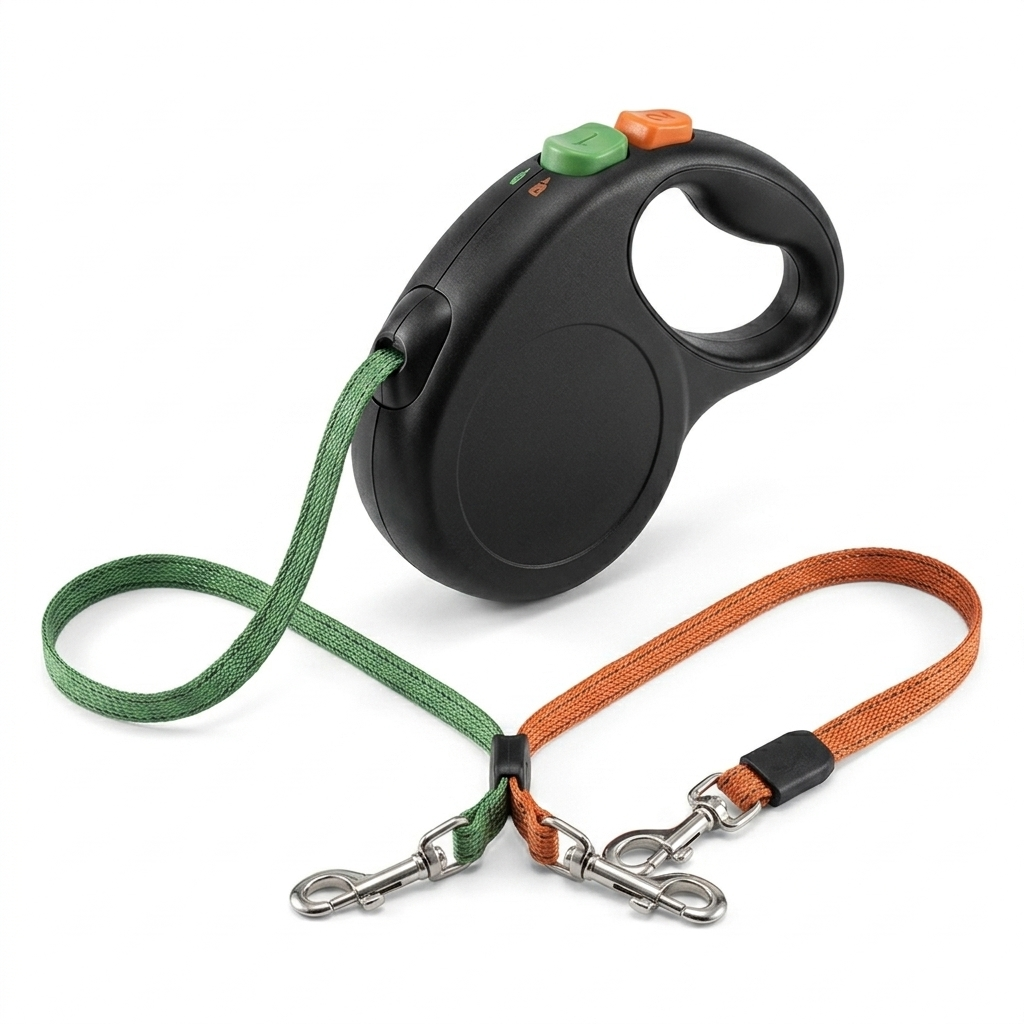 Retractable Dual Dog Leash