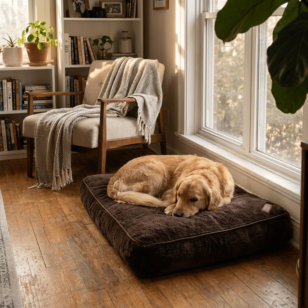 Orthopedic Plush Dog Bed