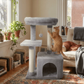 Plush Flannel Cat Climbing Tree