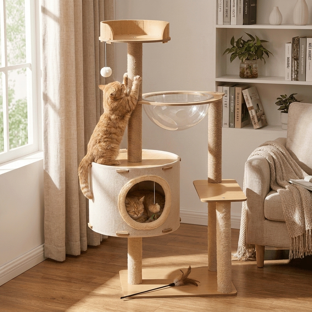 Cat Tree with Sisal Scratching Post