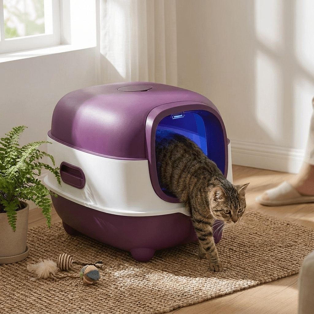 UV Cat Litter Box with Odor Control