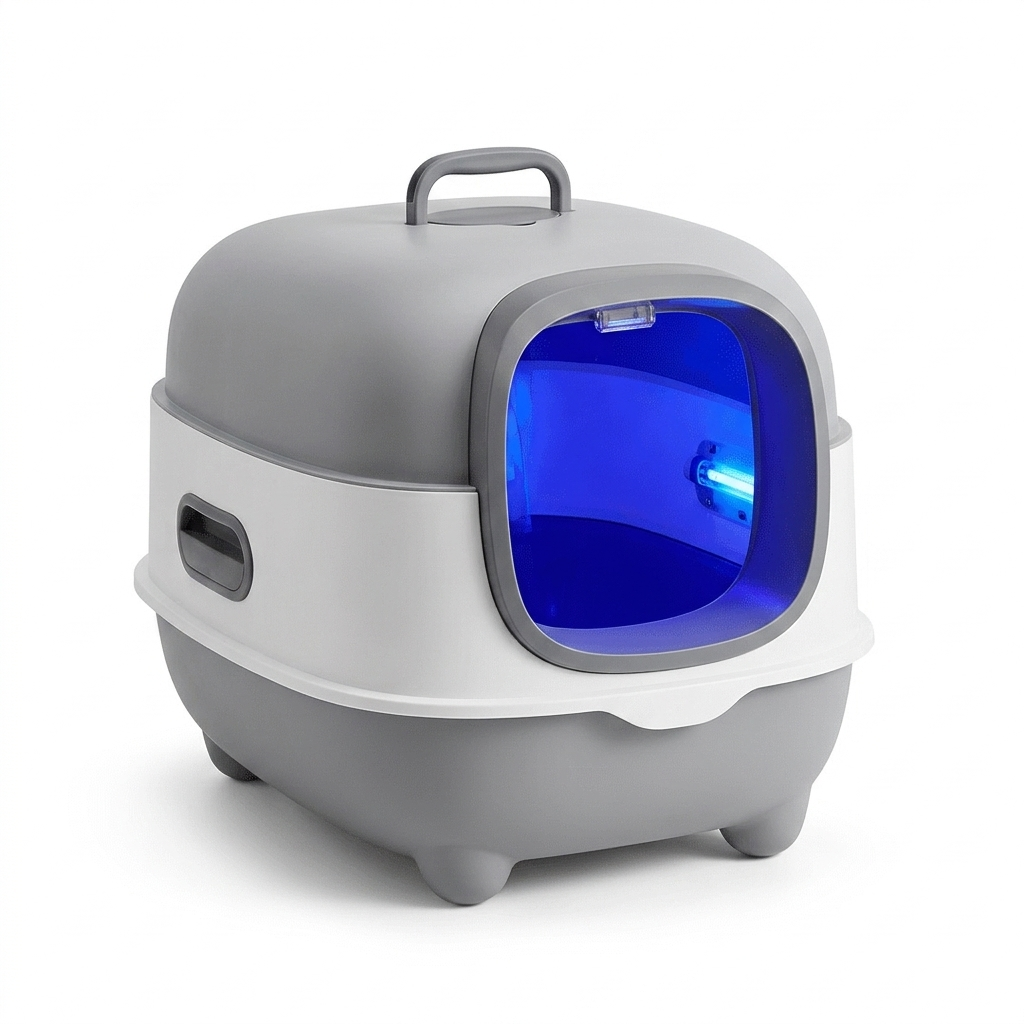 UV Cat Litter Box with Odor Control