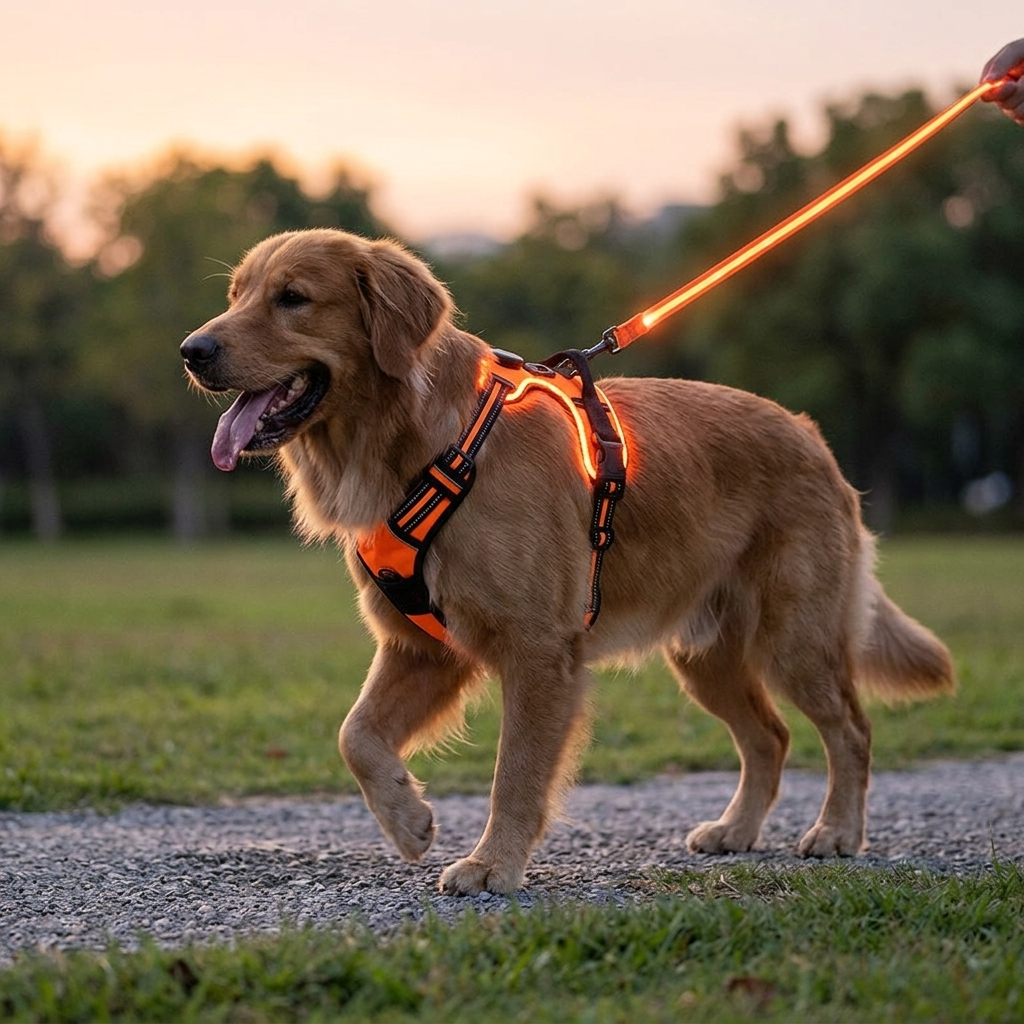 LED Flashing Dog Leash