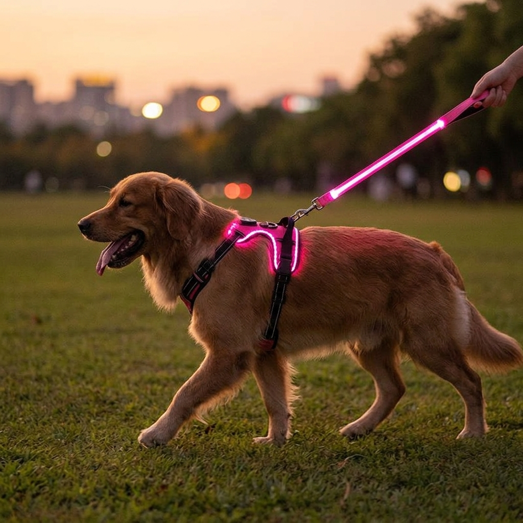 LED Flashing Dog Leash