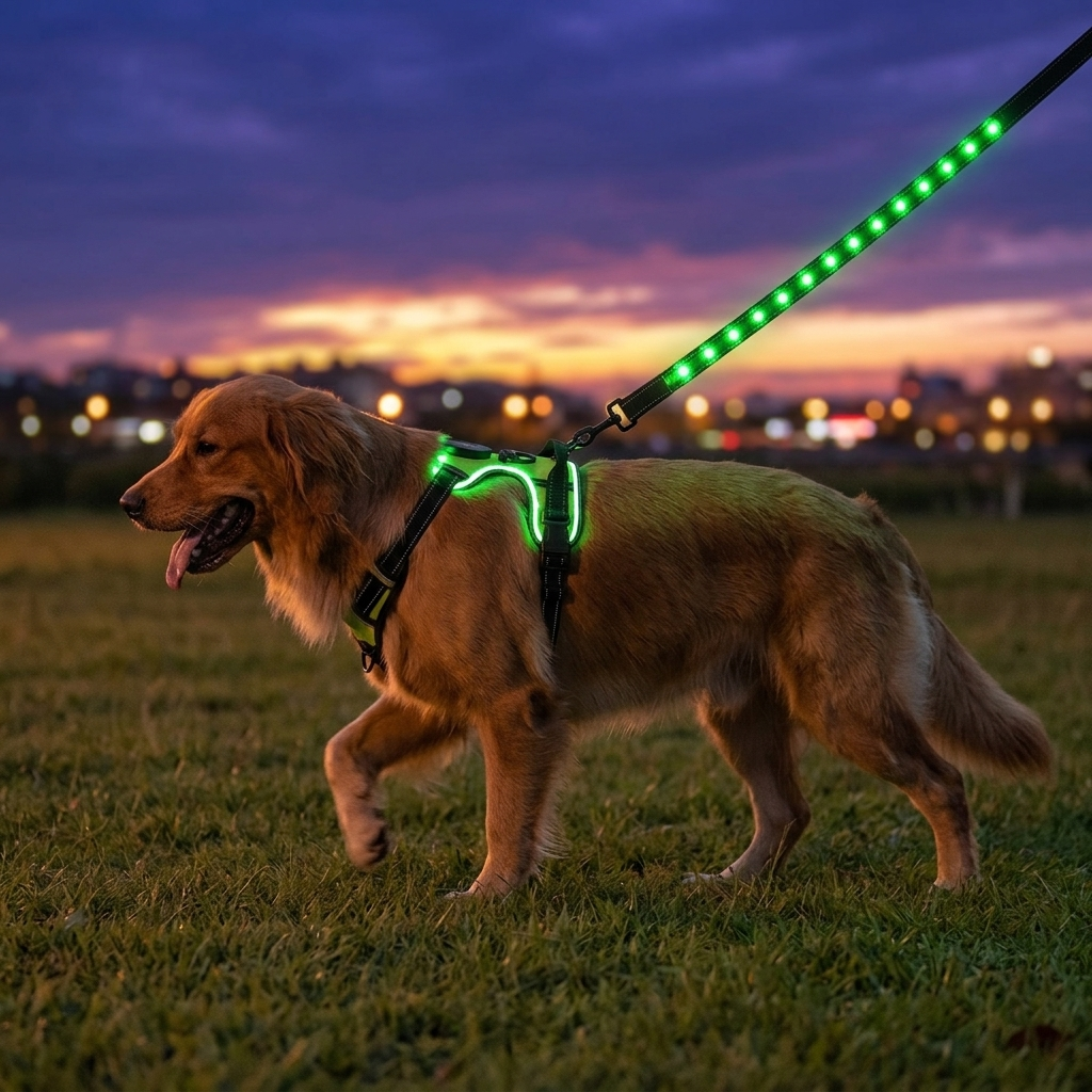 LED Flashing Dog Leash