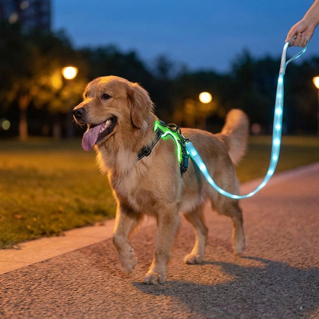 LED Flashing Dog Leash
