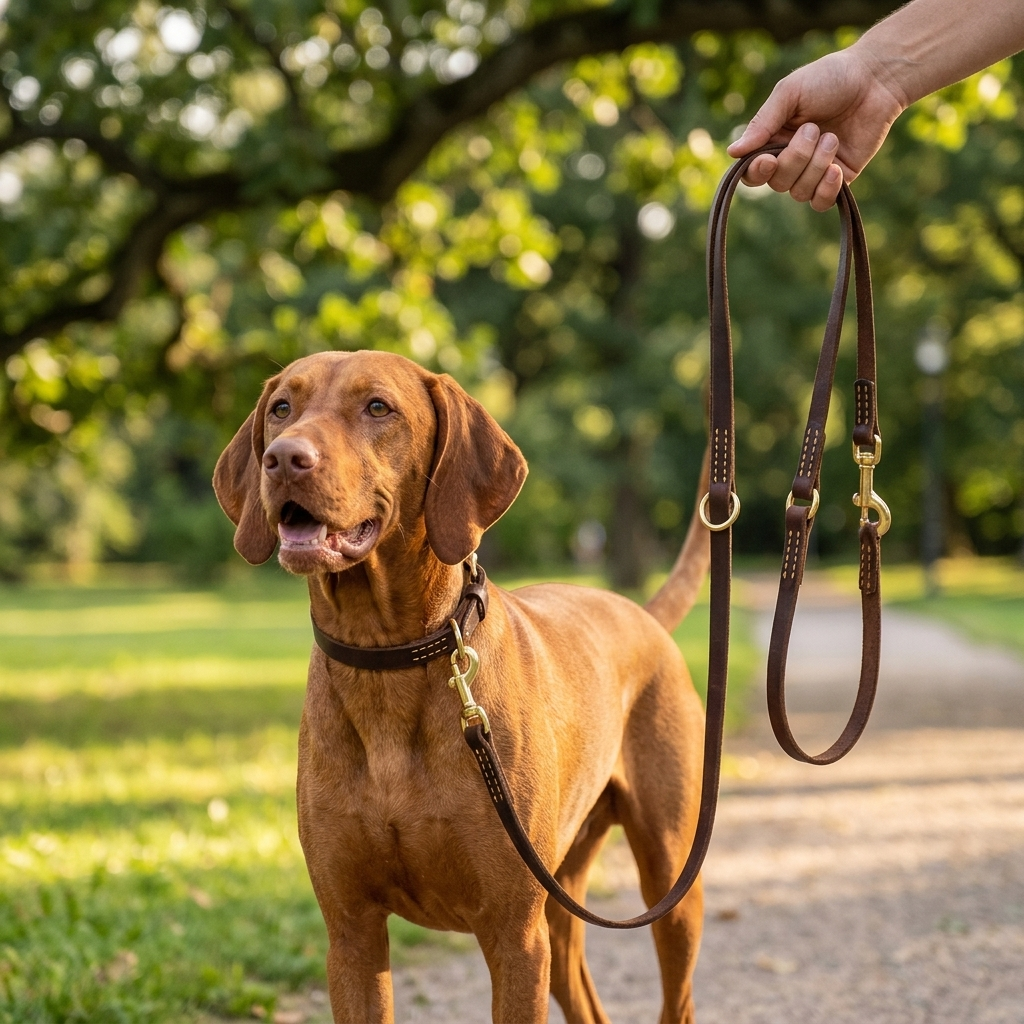 Cowhide Multifunctional Dog Leash