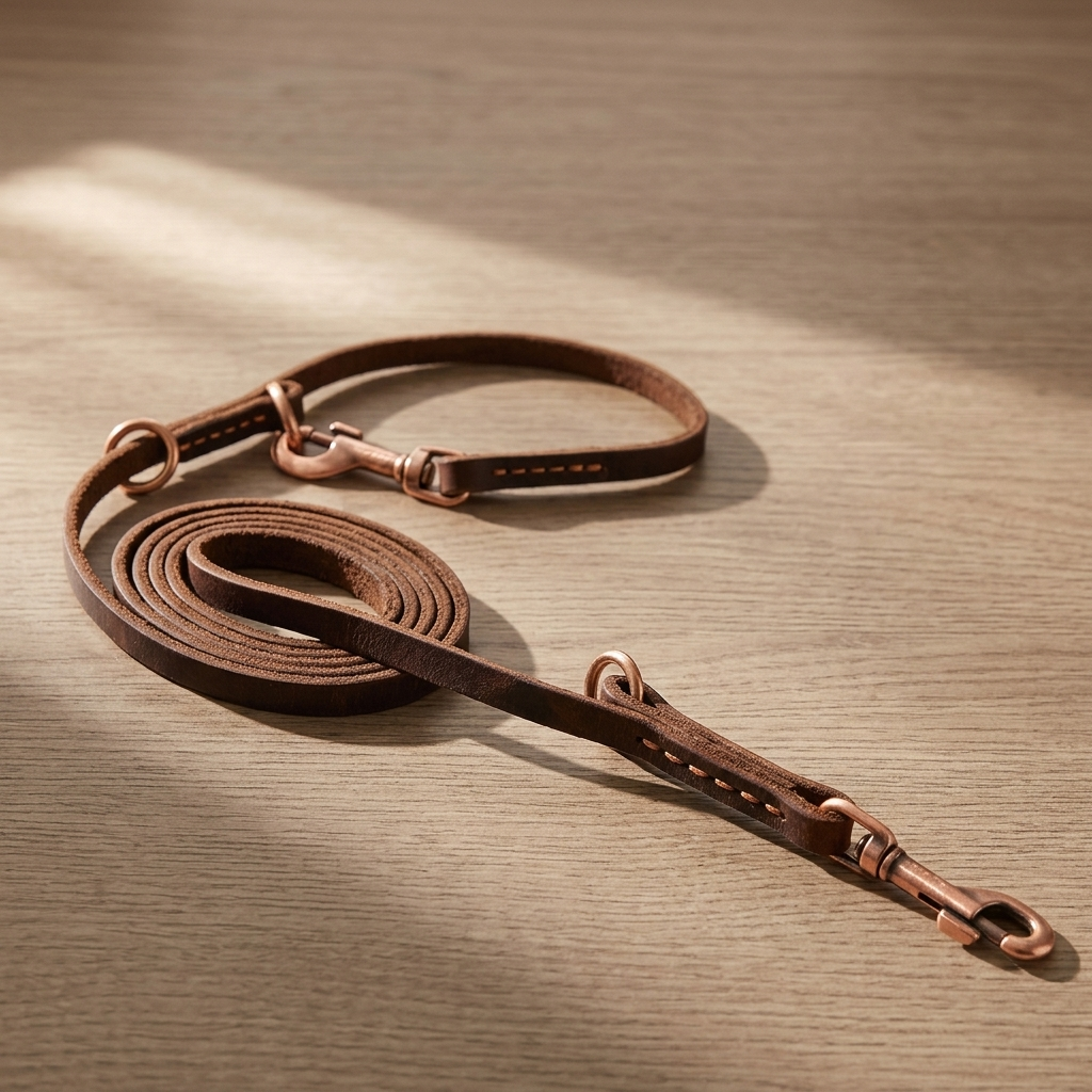 Cowhide Multifunctional Dog Leash