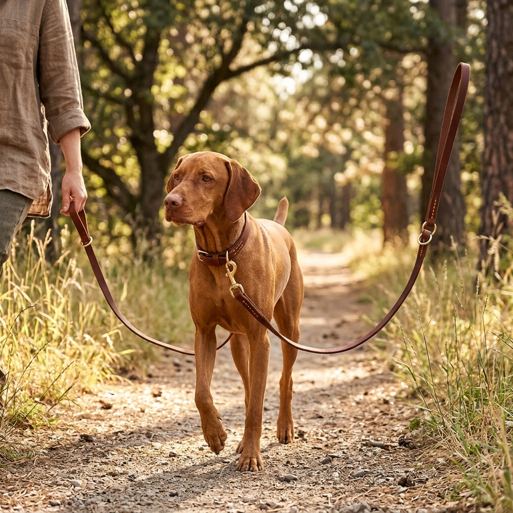 Cowhide Multifunctional Dog Leash