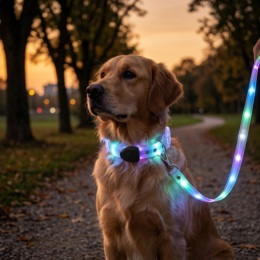 USB Rechargeable LED Dog Collar