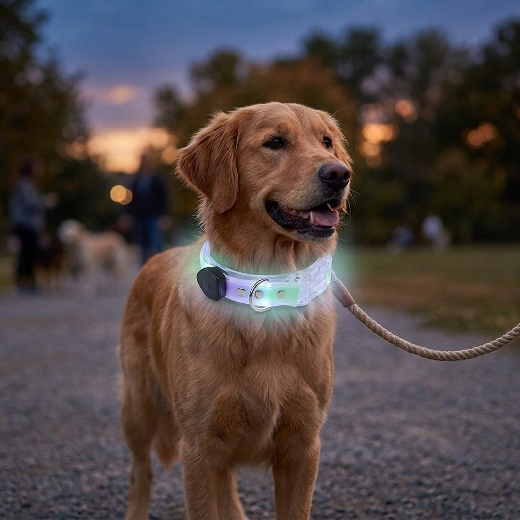 Collar LED Recargable por USB para Perros