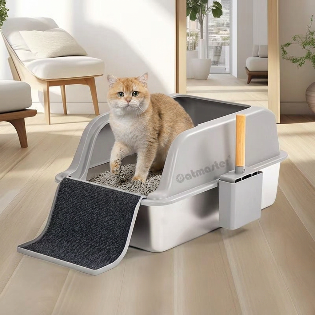 Stainless Steel Cat Litter Box