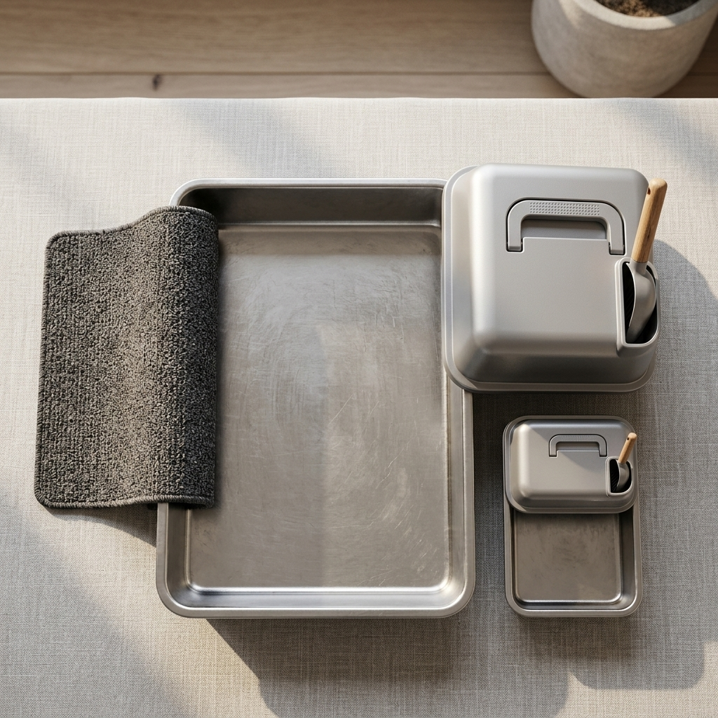 Stainless Steel Cat Litter Box
