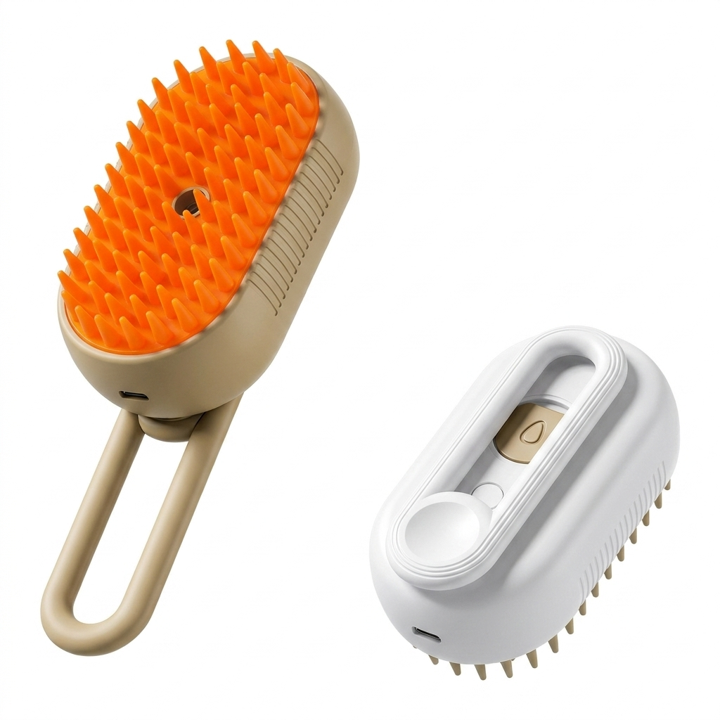 Electric Grooming Brush with Massage