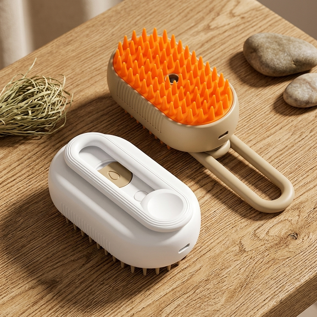 Electric Grooming Brush with Massage
