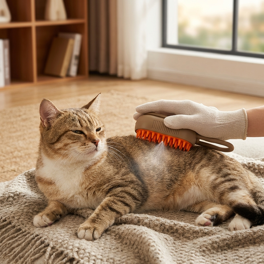 Electric Grooming Brush with Massage