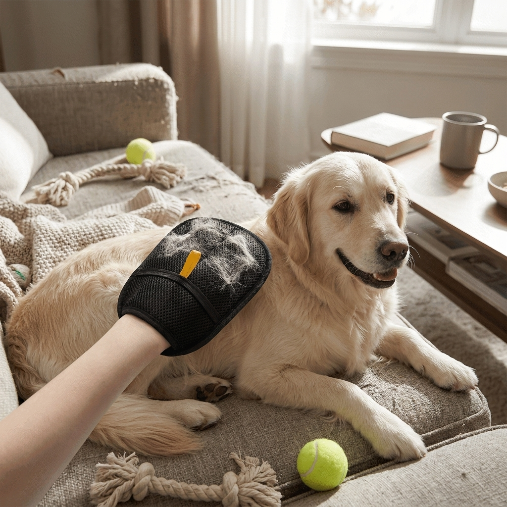 Pet Hair Removal Grooming Glove
